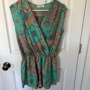 Million Bullpup Bright Patterned Romper